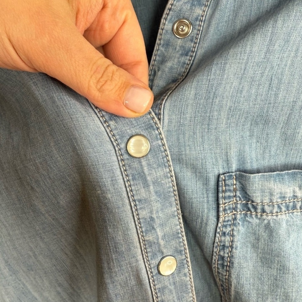 Veronica Beard Denim Button Down Harrow Dress - image 6